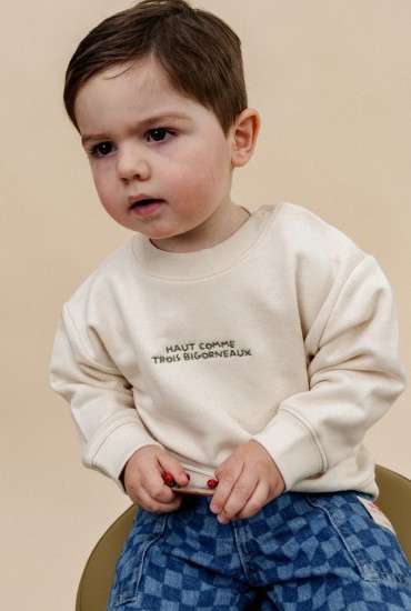 Sweat bébé brodé Haut comme...