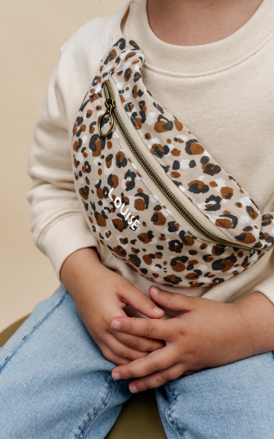 Sac banane enfant Léopard - Personnalisable