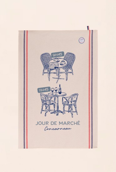 Torchon Jour de marché -...