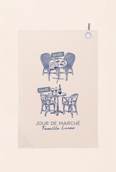 Torchon Jour de marché -...
