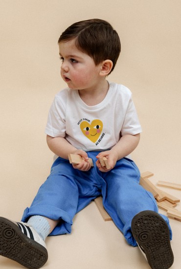 T-shirt bébé Petit coeur au...