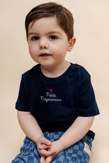 T-shirt bébé brodé Mon...