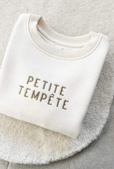 Sweat bébé brodé Petite...