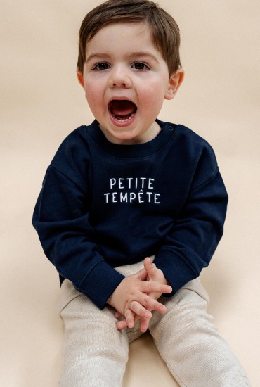 Sweat bébé brodé Petite...