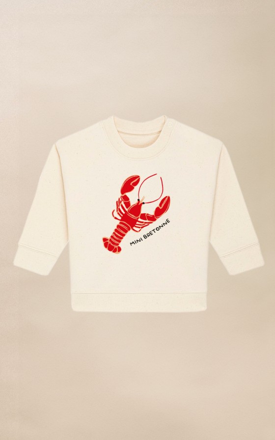 Sweat bébé Grand Homard - Personnalisable