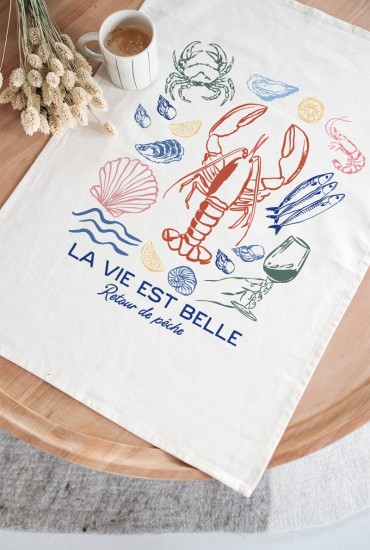 Torchon Retour de pêche -...