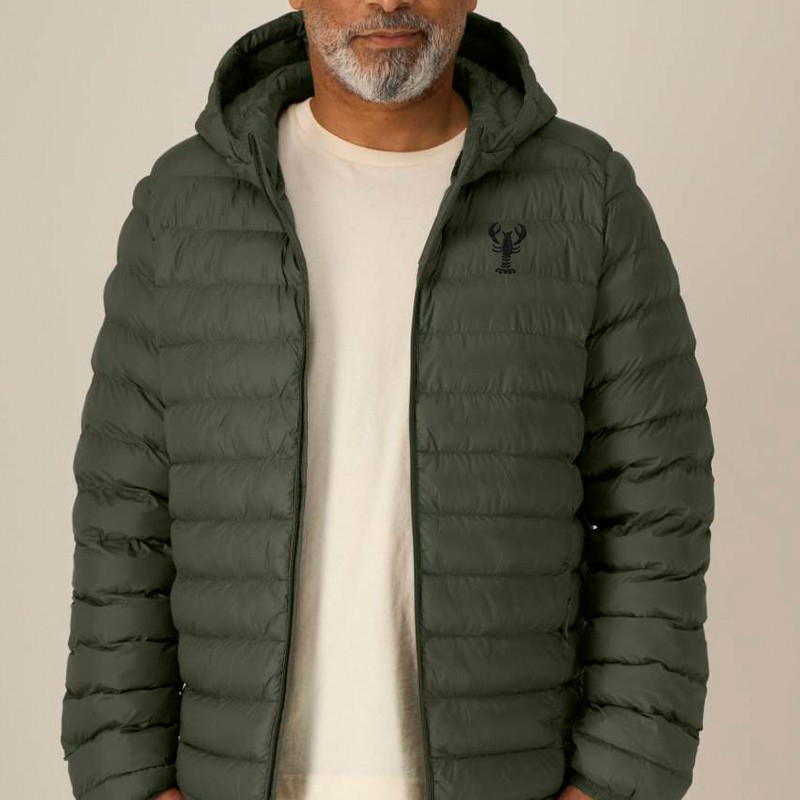 Veste Matelassée Cire Verte Homme - Taille 52 Pouces - Big Mans Shop - Neuf