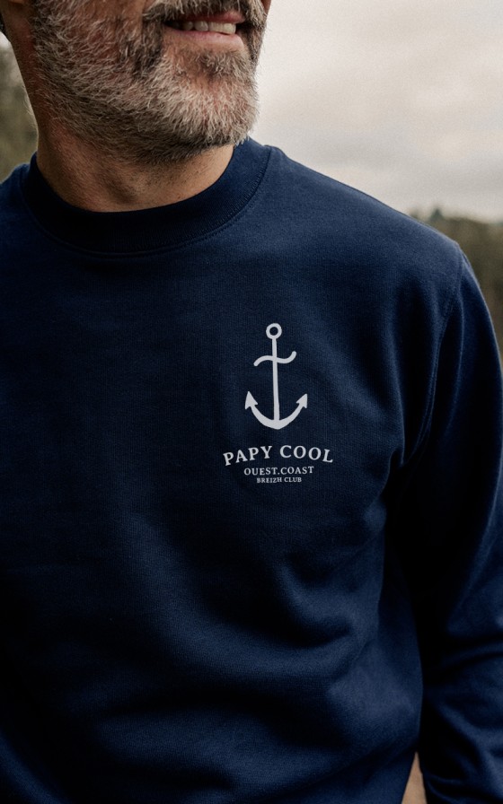 Sweat homme Ancre héritage - Personnalisable