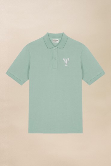 Polo homme brodé Homard Aloe