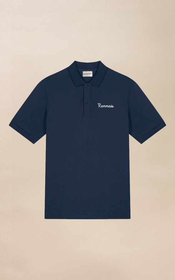 Polo homme brodé manuscrit - Personnalisable