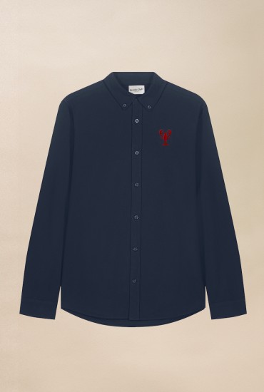 Chemise Oxford bleu marine...