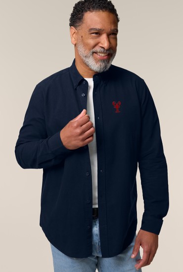 Chemise Oxford bleu marine...