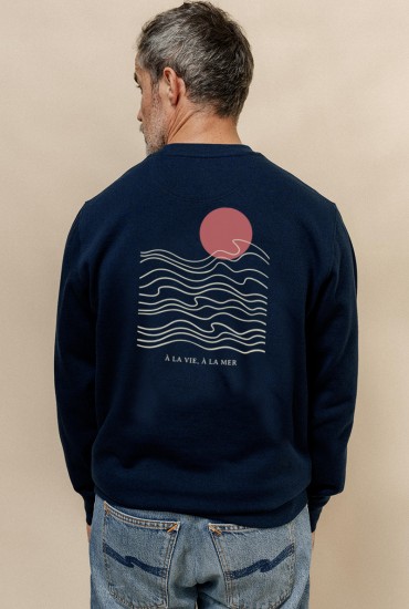 Sweat homme À la vie, à la mer