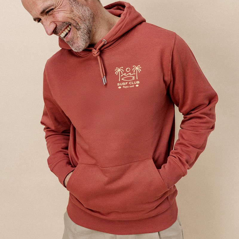 Sweat à Capuche Surf-Fur SurfCheck - Taille L - Polaire Avec Poches Cargo