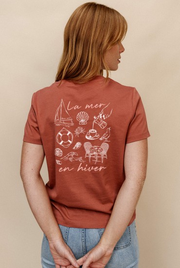 T-shirt femme La mer en hiver