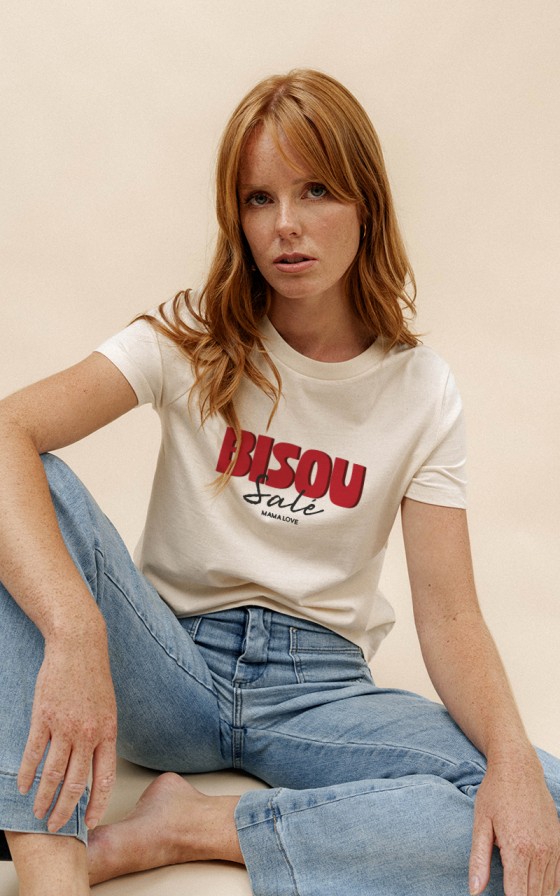 T-shirt femme New Bisou salé - Personnalisable
