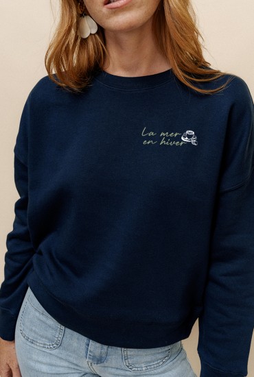 Sweat femme La mer en Hiver