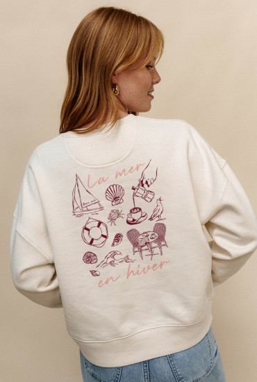 Sweat femme La mer en Hiver
