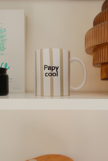 Mug rayures aquarelles Vert...