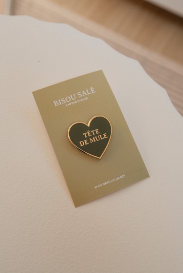 Pin's Coeur tête de mule