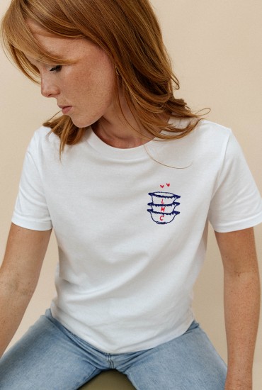 T-shirt femme brodé Bols...