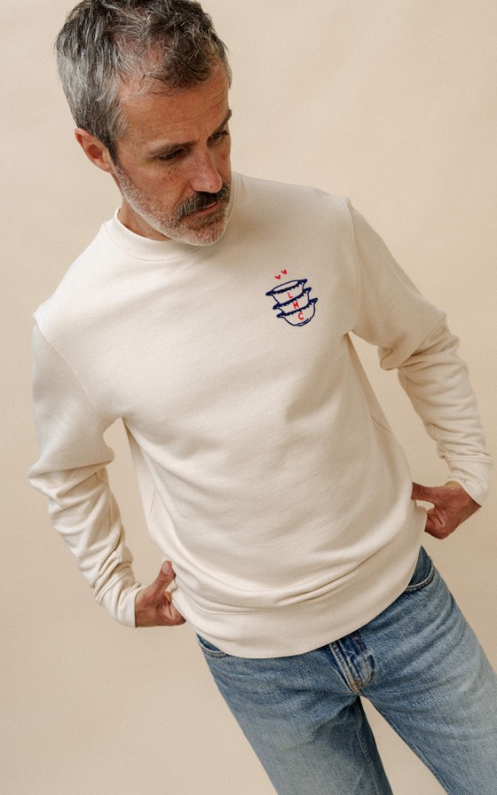 Sweat homme brodé Bols bretons - Personnalisables