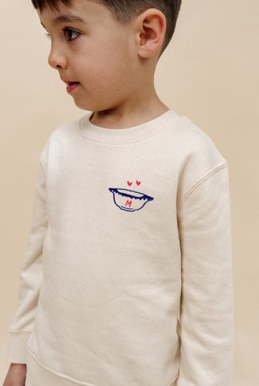 Sweat enfant brodé Bols...