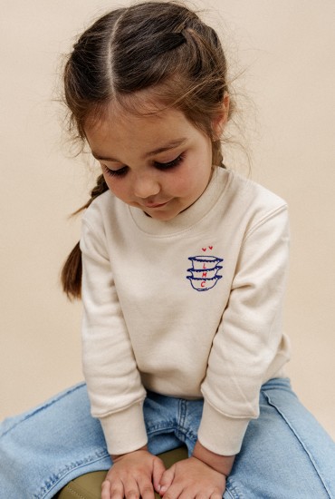 Sweat enfant brodé Bols...