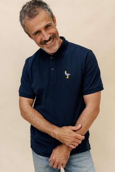 Polo homme brodé Goéland...