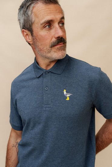 Polo homme brodé Goéland...
