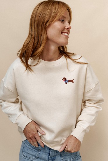 Sweat femme brodé Teckel...