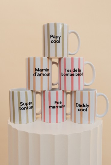 Mug rayures aquarelles...