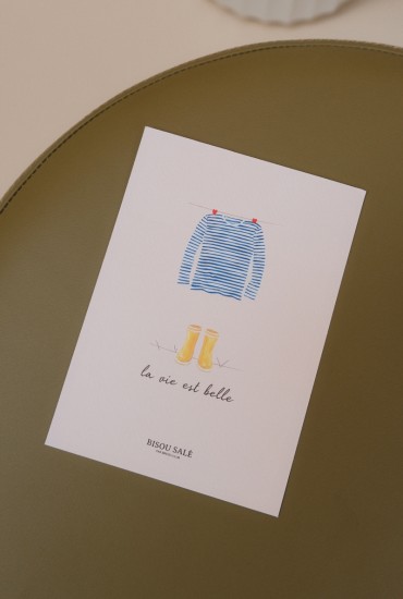 Carte postale Marinière...