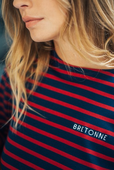 Marinière Bleu et rouge...