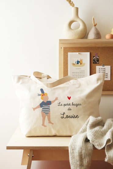 Cabas fille Le petit bazar...
