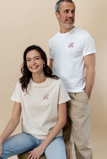 T-shirt femme brodé Jeu...