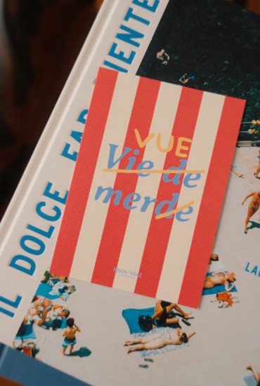 Carte postale rayée Vue mer