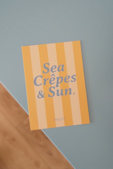 Carte postale rayée Sea,...