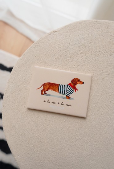 Magnet Teckel marinière