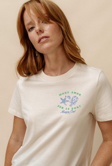 T-shirt femme More amor sur...