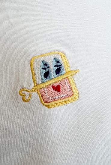 Sweat femme brodé Sardine...