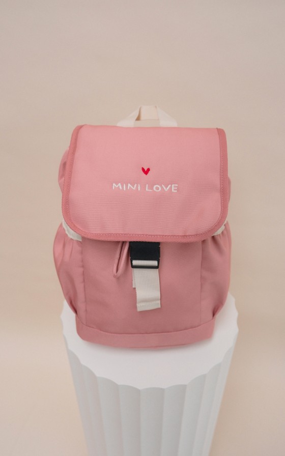 Sac à dos enfant brodé Rose - Personnalisable