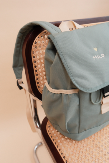 Sac à dos enfant brodé Vert...