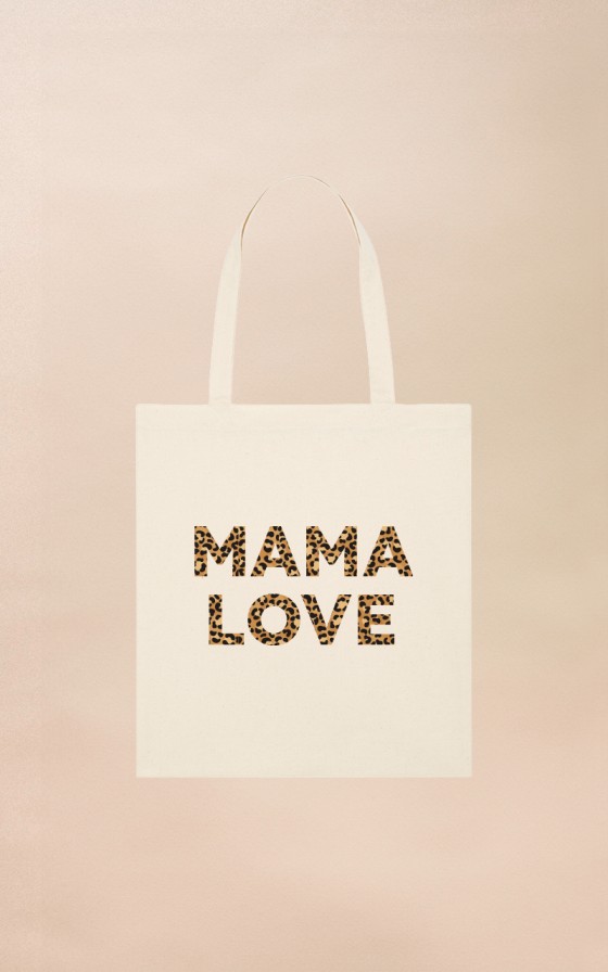 Totebag Texte léopard - Personnalisable