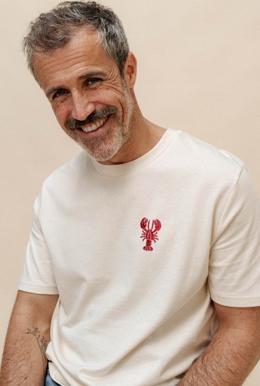 T-shirt homme brodé NEW Homard
