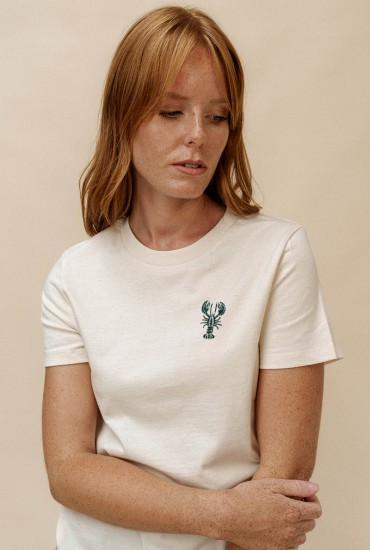 T-shirt femme brodé NEW Homard
