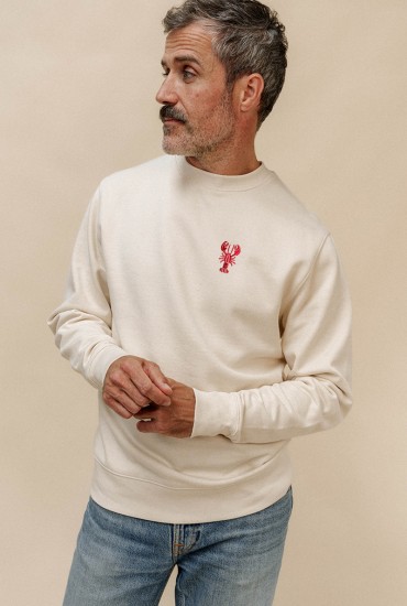Sweat homme brodé NEW Homard