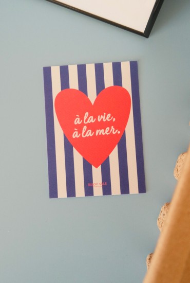 Carte postale À la vie, à...