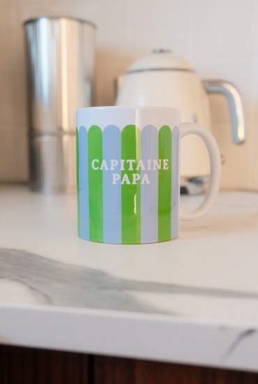 Mug festonné Vert et bleu à...