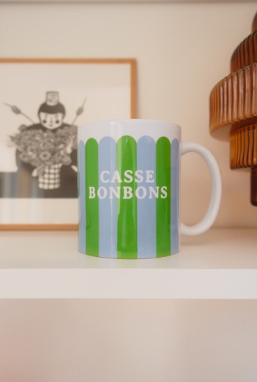 Mug festonné Vert et bleu à...